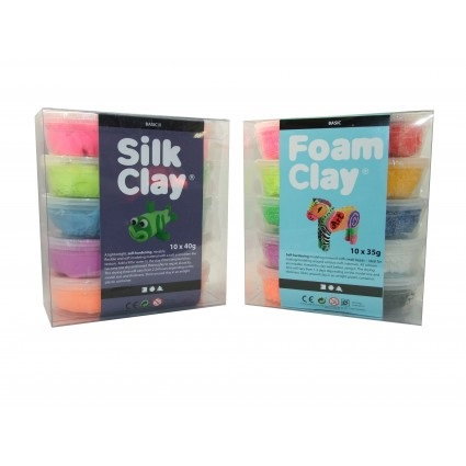Foam clay, silk clay